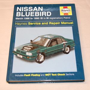 Service and Repair Manual Nissan Bluebird March 1986-1990